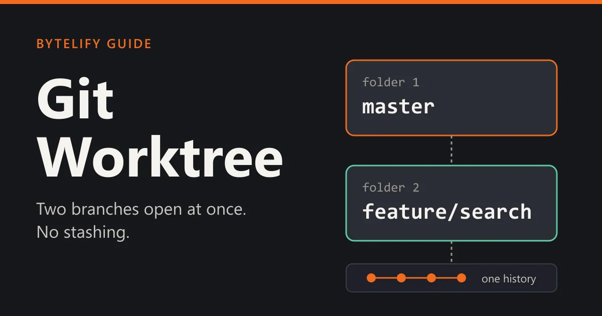 Git Worktree: Work on Two Branches at Once Without Stashing